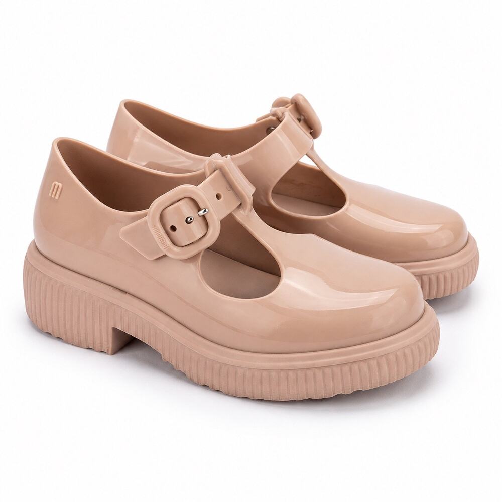 Mini Melissa Girls Mary Jane Shoes Blush Pink Platform Jelly EU 31 US 13 School